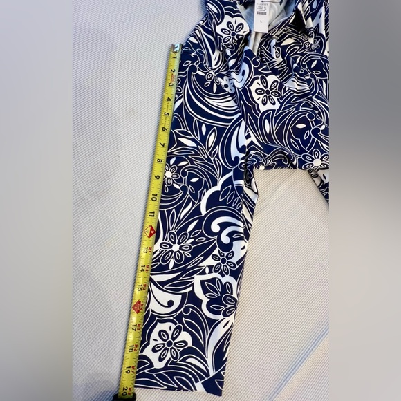 NWT! Talbots Effortless Jersey Kelley Dress, Navy Floral, Large - Picture 11 of 15